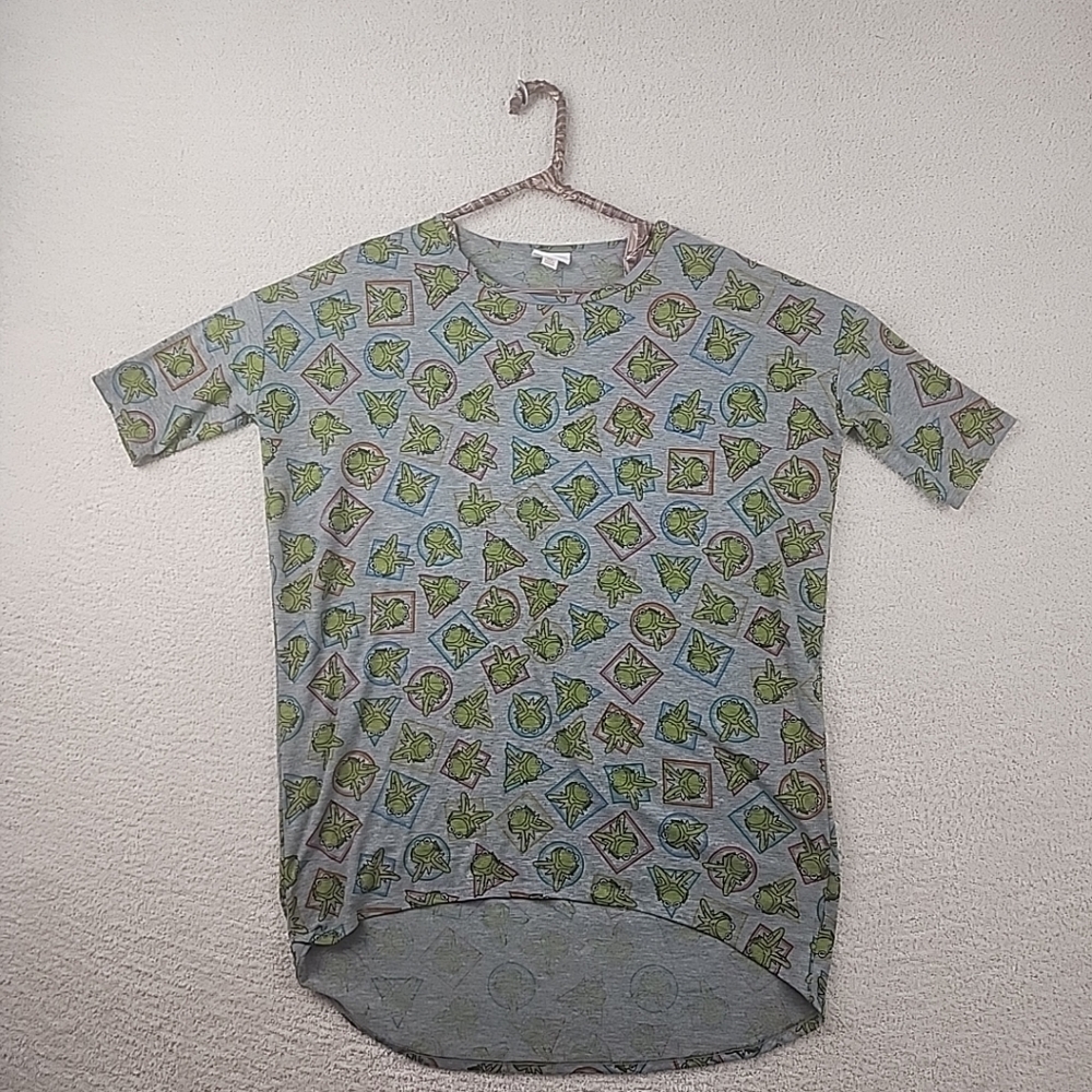 LuLaRoe Disney Muppet Carly Dress with Kermit the Frog Print XS